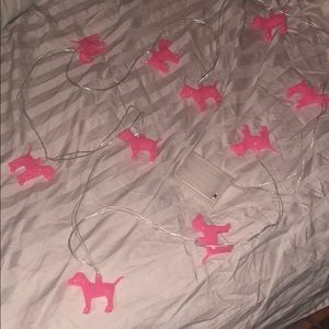 Victoria’s Secret Pink Dog string lights